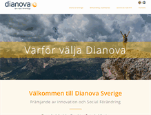Tablet Screenshot of dianovasverige.org